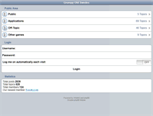 Tablet Screenshot of forum.grumpyoldswedes.se
